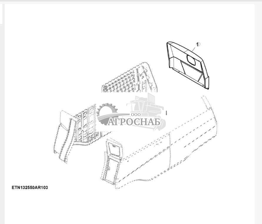 Декоративная панель, задняя 